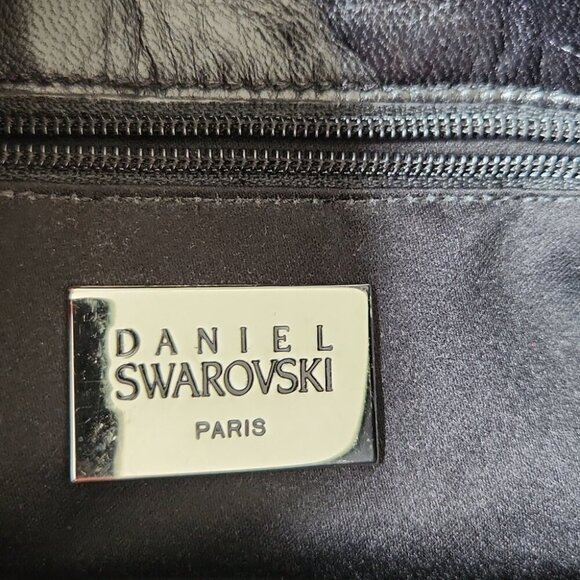 SWAROVSKI | Leather clutch crystals embellished black - Picture 6 of 8